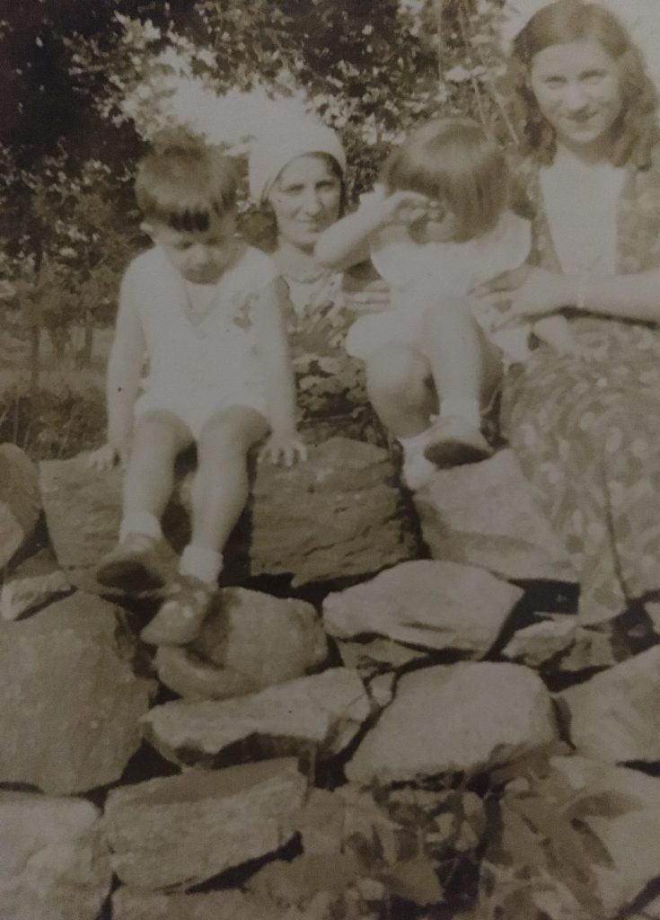 4 Left, Louis Nannariello (3), Angie Nannariello, Gloria Ferrer (3), Rose Ferrer, White Plains, New York, Circa 1930